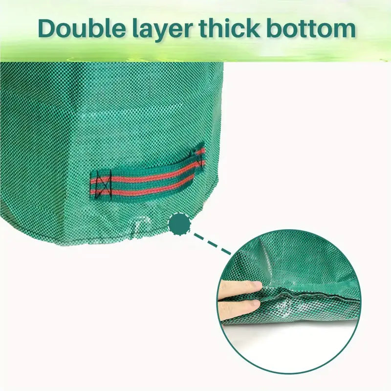 2 x 500L Round Garden Waste Bags - Heavy Duty Reinforced Refuse Sacks