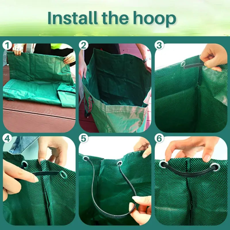 2 x 500L Round Garden Waste Bags - Heavy Duty Reinforced Refuse Sacks